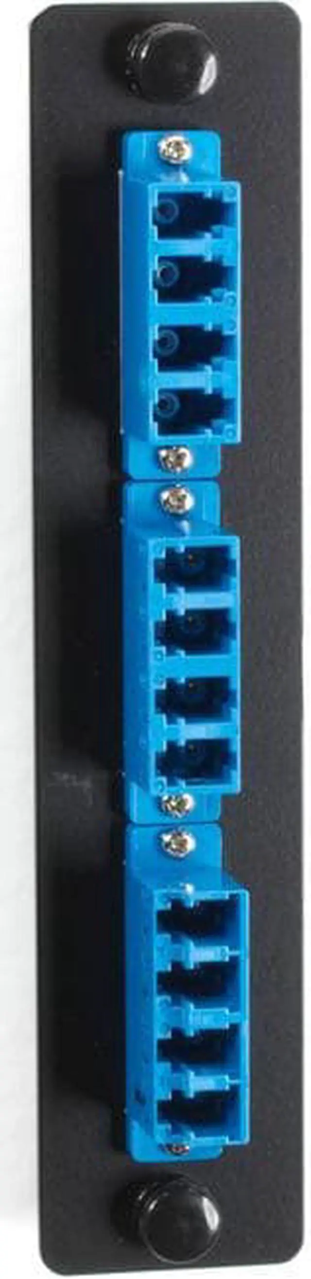 Alt view image 2 of 10 - BLACK BOX JPM455C-R2 FIBER ADAPTER PANEL - LOW-DENSITY, SINGLEMODE, CERAMIC SLEEVE, (6) LC DUPLEX, BL