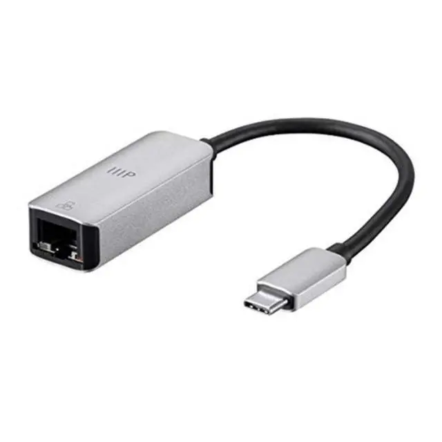 Alt view image 7 of 7 - Monoprice USB-C to HDMI VGA USB 3.0 Gigabit RJ45 SD Card USB-C Data Port USB-C PD Dock Adapter, 100W, 2-Port, 4K@30Hz, with Folding Type-C Connector