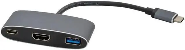 Main image of VisionTek USB-C to HDMI USB & USB-C with Power Delivery Adapter 901356