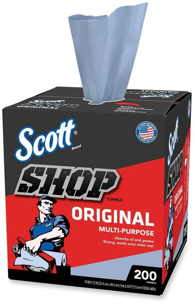 Alt view image 15 of 15 - Kimberly-Clark KIM75190 Scott Shop Towels in a Box
