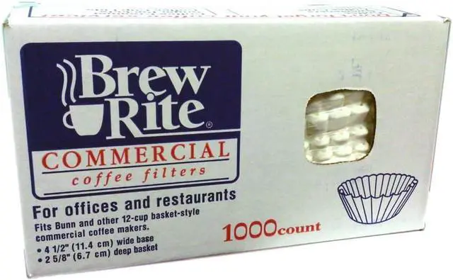 Alt view image 2 of 2 - BASKET FILTERS FOR COMMERCIAL COFFEEMAKERS, 12 CUPS, 1,000 FILTERS/CARTON