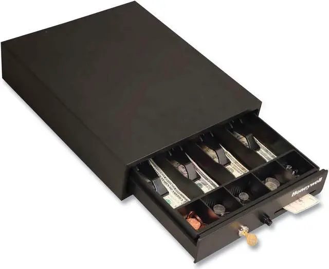 Alt view image 2 of 2 - Honeywell Space-Saving Steel Cash Drawer 6313