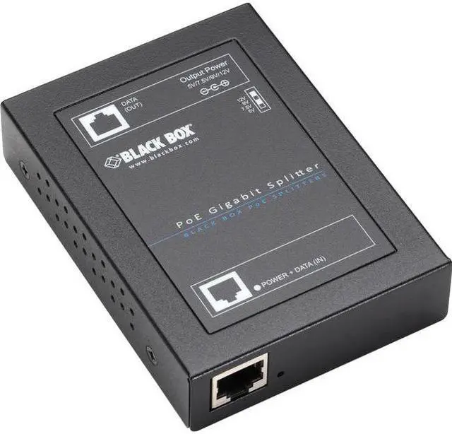 Alt view image 2 of 6 - Black Box Gigabit POE+ Splitter 802.3AT LPS2001