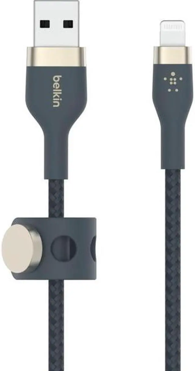 Alt view image 7 of 11 - BELKIN BOOST CHARGE PRO Flex Blue USB-A Cable with Lightning Connector - 6.56 ft.