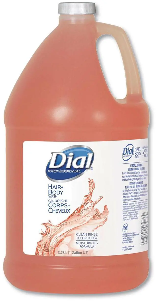 Alt view image 6 of 10 - Body and Hair Shampoo, 1-gal Bottle, Gender-Neutral Peach Scent