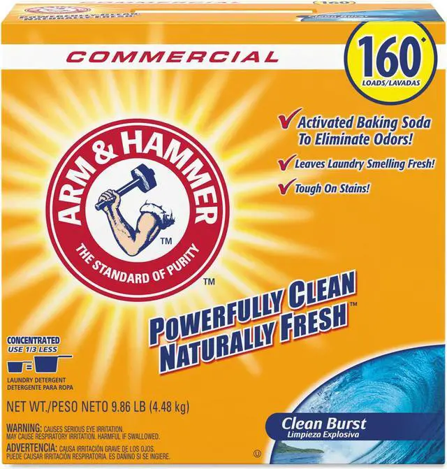 Alt view image 4 of 4 - Arm & Hammer CDC33200-06521 Powder Laundry Detergent, Clean Burst, 11.9 Lb, Box, 3/Carton