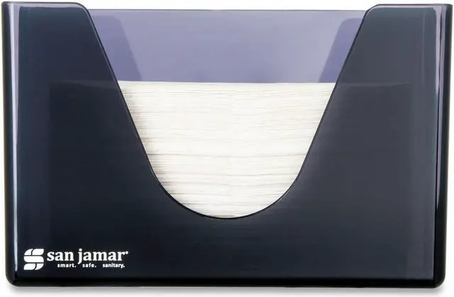 Alt view image 4 of 5 - San Jamar Countertop Folded Towel Dispenser Plastic Black Pearl 11 x 4 3/8 x 7 T1720TBK