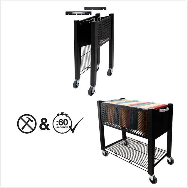 Alt view image 3 of 9 - Vertiflex  Mobile File Cart VF53000