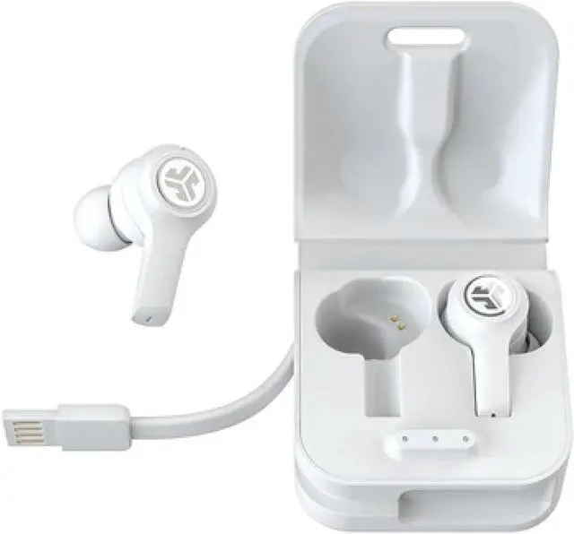 Alt view image 6 of 8 - JLab Audio JBuds Air Executive True Wireless In-Ear Headphones - White EBJBUDSAIREXECRWHT82