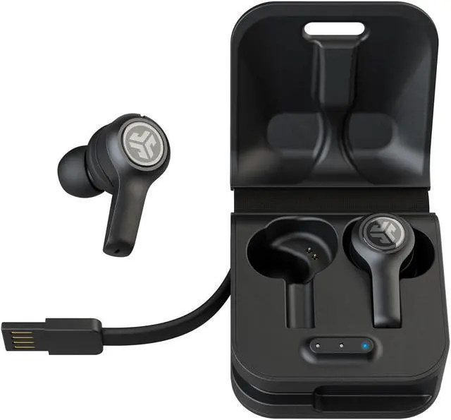Alt view image 7 of 8 - JLab Audio JBuds Air Executive True Wireless In-Ear Headphones - White EBJBUDSAIREXECRWHT82