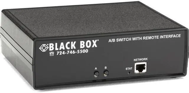 Alt view image 13 of 14 - Black Box CAT6 Remotely Controlled Layer 1 A/B Switch, Latching, Ethernet, RS-232