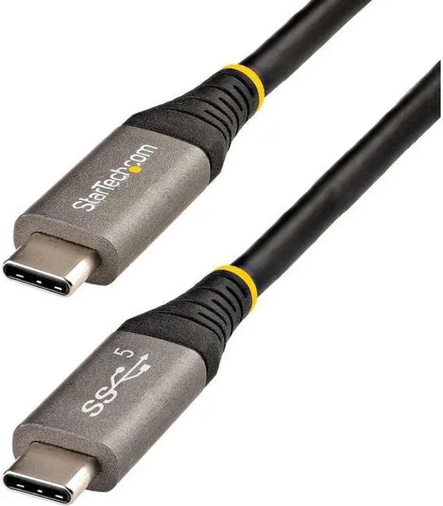 Main image of StarTech USB315CCV2M USB C Cable 5Gbps, High Quality USB-C Cable, USB 3.1/3.2 Gen 1 Type-C Cable, 5A/100W PD, DP Alt Mode, USB C Cord