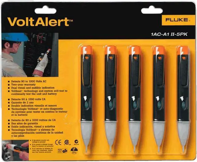 Alt view image 3 of 10 - Fluke 1AC-A1-II 5PK Volt Alert, 5 Pack