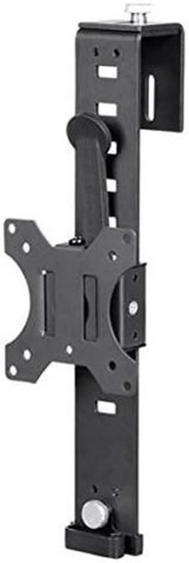 Alt view image 14 of 20 - Monoprice Cubicle Flat Panel Monitor Mount - Black | Ultra-Thin, Adjustable Height, Durable - Workstream Collection
