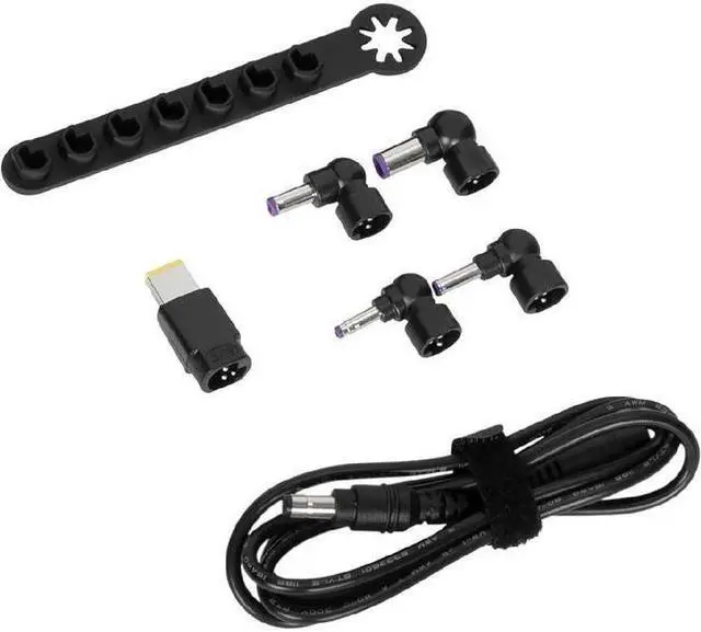 Alt view image 5 of 13 - Targus ACC1134GLX Legacy Laptop DC Cable, 5 Tips, Storage
