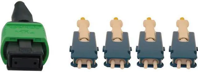 Alt view image 8 of 11 - Tripp Lite N390-03M-4S-AP Fiber Optic Network Cable - 9.84 ft Fiber Optic Network Cable for Network Device, Patch Panel, Switch, Transceiver - First End: 1 x MTP/MPO APC Female Network - Second End: 8