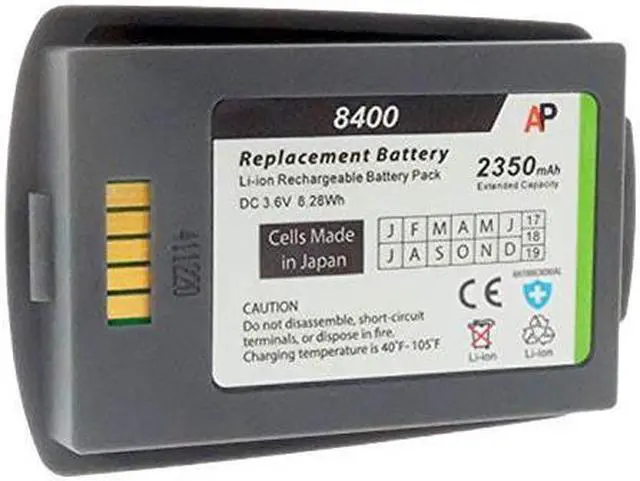 Alt view image 5 of 6 - Replacement Battery for Polycom/SpectraLink 8400 Phones. 2350mAh Extended