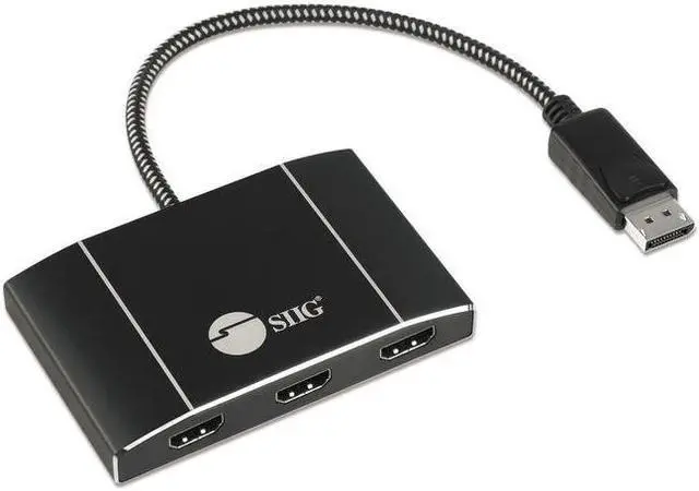Main image of Triple 4K DisplayPort 1.4 to HDMI MST Hub Splitter - 3 Port - 32.4Gbps Bandwidth - Supports 4K HDR and HDCP 2.2