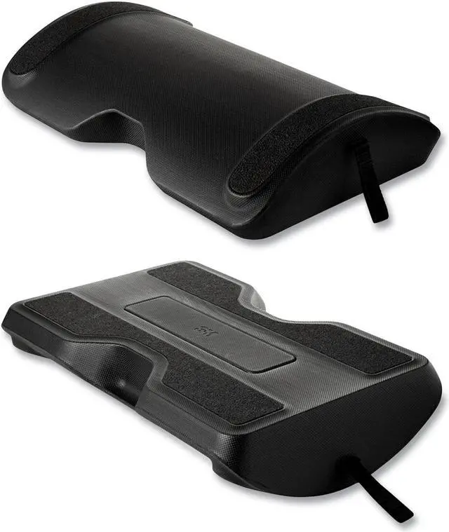 Alt view image 3 of 13 - 3m Foot Rest for Standing Desks, 19.98 x 4.2 x 19.97, Black (MMMFR200B)