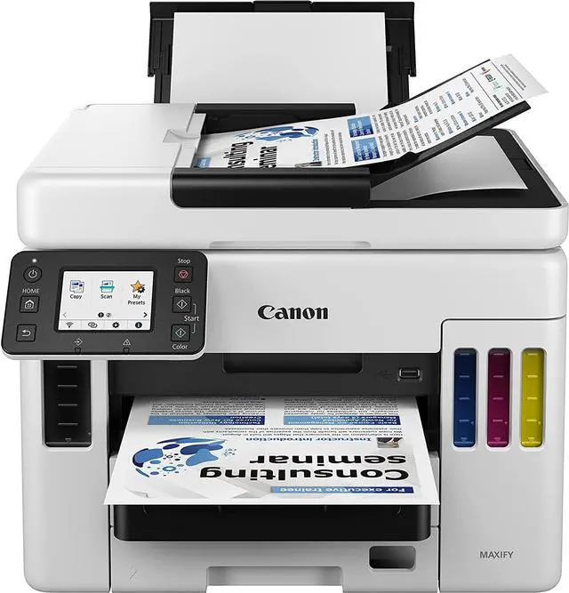 Alt view image 14 of 20 - Canon MAXIFY GX7021 Wireless MegaTank All-In-One Color Inkjet  Printer