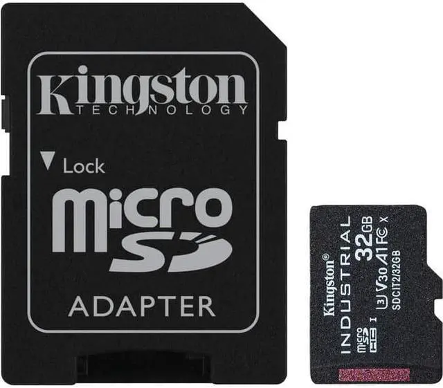Alt view image 7 of 12 - Kingston 32GB Industrial microSD UHS-I U3 V30 A1 Memory Card, Includes SD adapter SDCIT2/32GB
