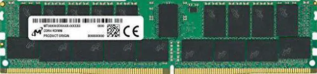 Alt view image 2 of 2 - MICRON MTA36ASF8G72PZ-2G9B1 Micron DDR4-2933 64GB/8Gx72 ECC/REG CL21 Server Memory