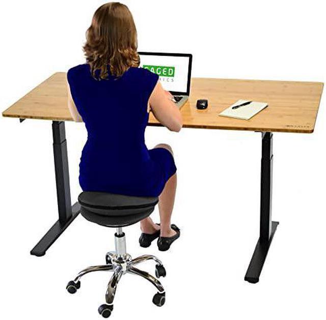 Alt view image 9 of 16 - Wobble Stool Air balance ball chair on wheels alternative rolling stool with wheels flexible seating classroom stools standing desk stool yoga ball chair adhd chair wobble stools for classroom seating