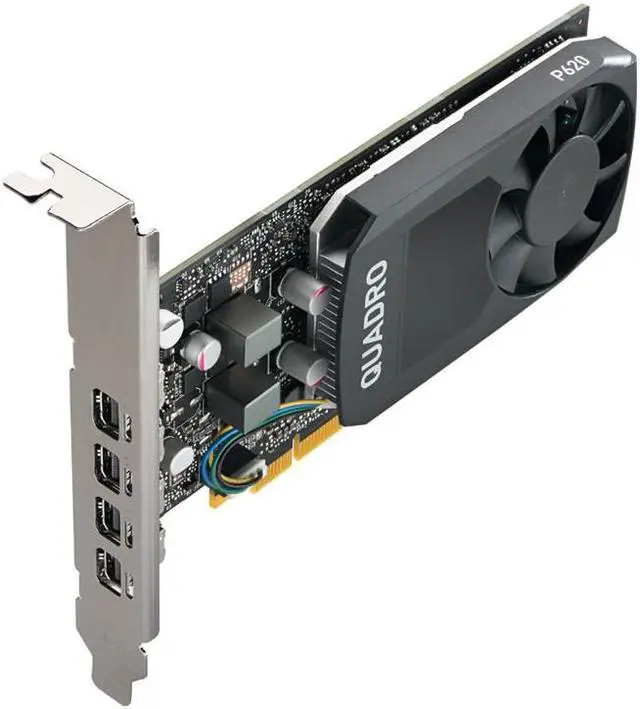 Alt view image 3 of 4 - Nvidia Quadro P620 2GB GDDR5 Gaming Graphics Card VCQP620-PB