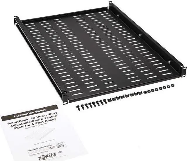 Main image of Tripp Lite SRSHELF4PHDVENT Adjustable Deep Rack Shelf Steel Vented 250lbs (113kg) Capacity