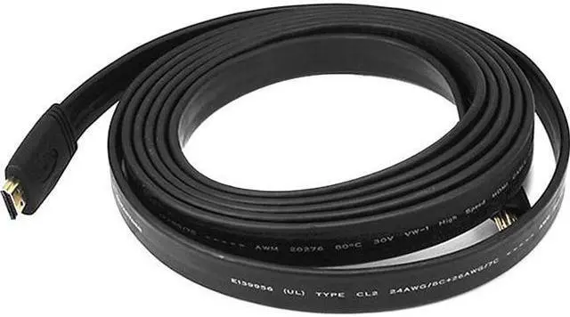 Alt view image 10 of 10 - Monoprice HDMI Cable - 10 Feet - Black | High Speed, 4k@24Hz, 10.2Gbps, 24AWG, CL2 - Commercial Series