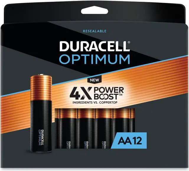 Alt view image 9 of 11 - Duracell Optimum AA Batteries, Pack of 12
