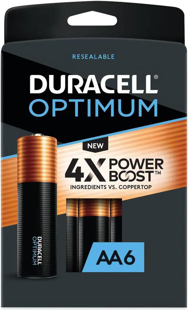 Alt view image 8 of 9 - Duracell Optimum AA Batteries, Pack of 6
