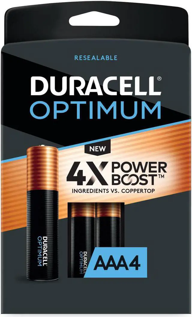 Alt view image 3 of 4 - Duracell Optimum AAA Batteries, Pack of 4