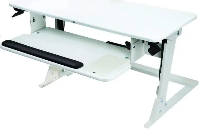 Main image of Precision Standing Desk, 35.4" x 23.2" x 6.2" to 20", White