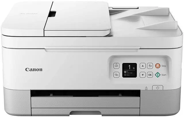 Alt view image 3 of 17 - Canon PIXMA TR7020a Wireless All-In-One Inkjet Color Printer, White #4460C072AA
