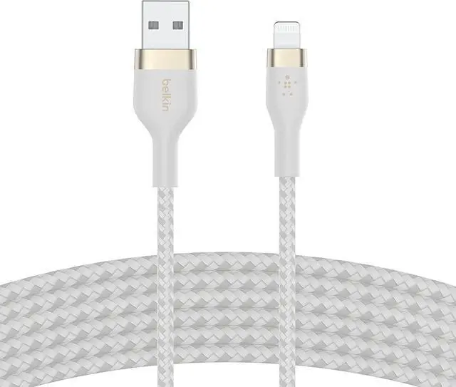 Alt view image 3 of 3 - USB A to LTG BRAID SIL 3M W