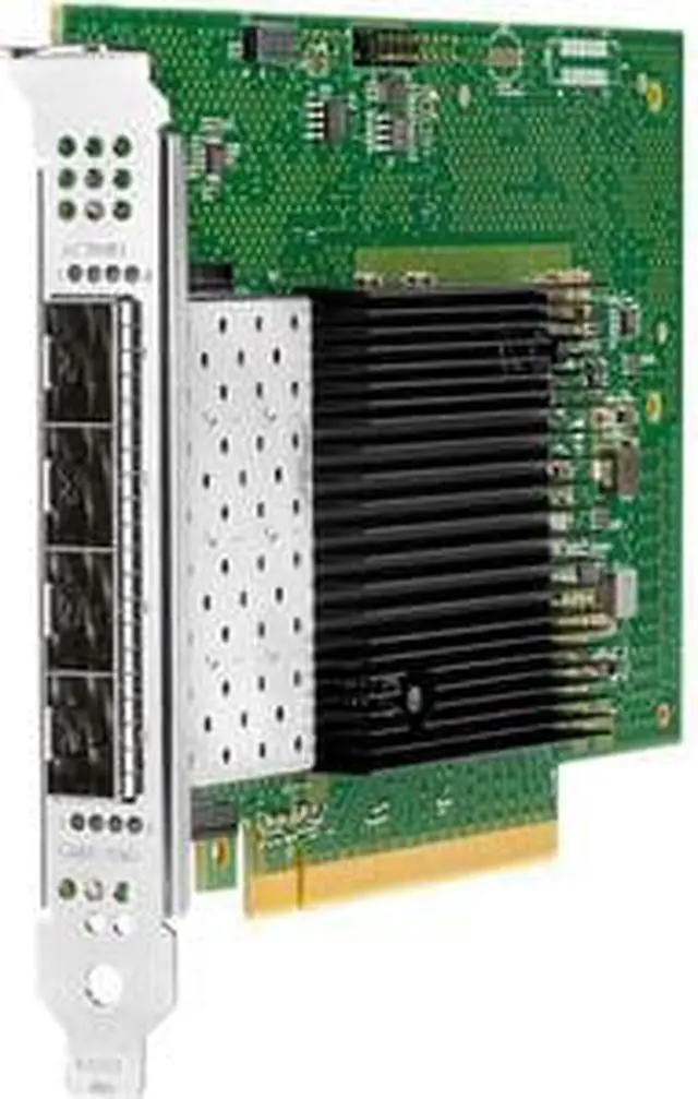 Alt view image 4 of 7 - HPE Intel E810-XXVDA4 Ethernet 10/25GB 4-Port SFP28 Adapter For HPE (P08458-B21) - PCI Express 4.0 x16 - 3.13 GB/s Data Transfer Rate - 4 Port(s) - Optical Fiber - 25GBase-X - SFP28 - Plug-in Card