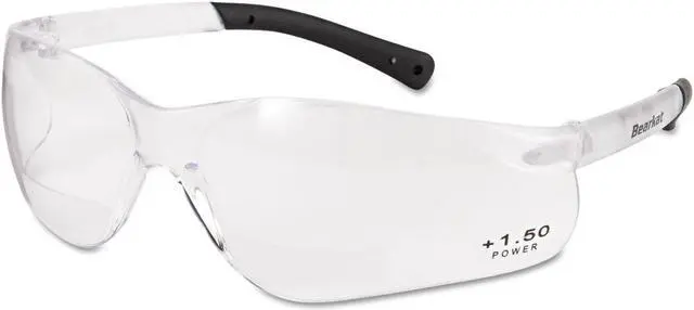 Alt view image 7 of 10 - Mcr Safety Bearkat Magnifier Safety Glasses, Clear Frame, Clear Lens BKH15