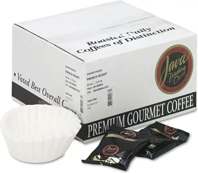 Alt view image 3 of 5 - Distant Lands Coffee Coffee Portion Packs 1.5oz Packs French Roast 42/Carton 308042