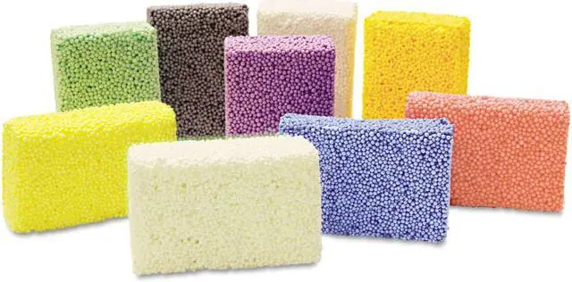 Alt view image 2 of 2 - Chenille Kraft 9651 Squishy Foam Classpack, Assorted Colors, 36 Blocks
