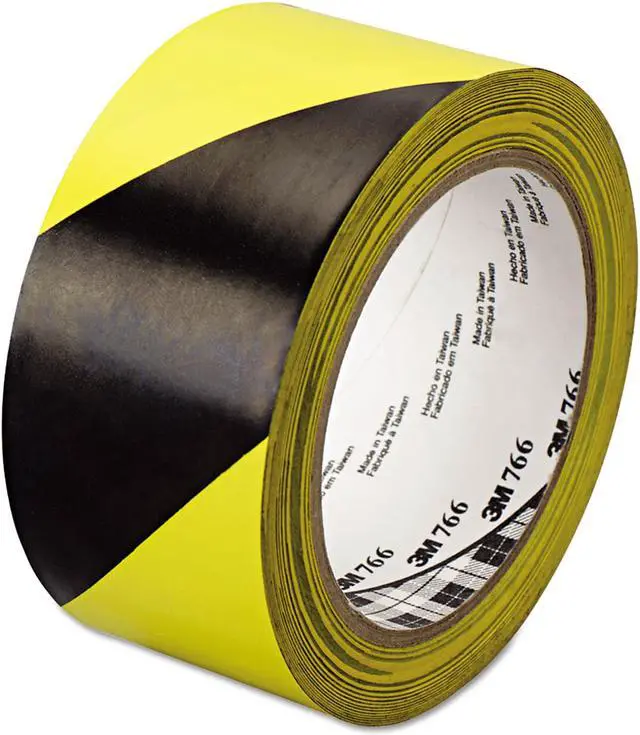 Alt view image 6 of 8 - Hazard Marking Vinyl Tape, 2 in X 36 Yd, Black/Yellow