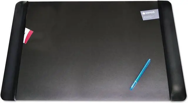 Alt view image 3 of 9 - Artistic Executive Desk Pad with Leather-Like Side Panels 36 x 20 Black 413861