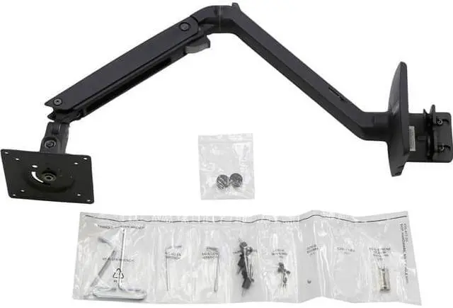 Alt view image 8 of 11 - Ergotron MXV Desk Monitor Arm Matte Black
