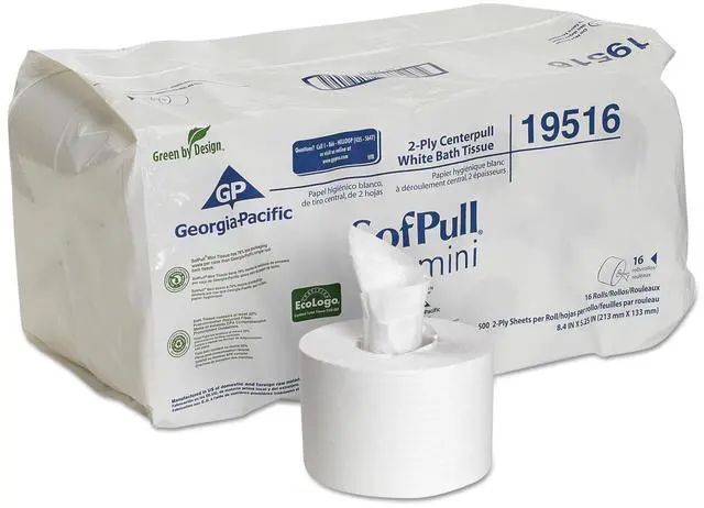 Alt view image 3 of 9 - Georgia Pacific Professional SofPull Mini Centerpull Bath Tissue 5 1/4 x 8 2/5