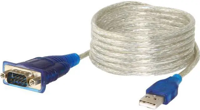 Alt view image 9 of 14 - SABRENT 6 ft. USB 2.0 to Serial (9-pin) DB-9 RS-232 Adapter Cable [Prolific PL2303] (SBT-USC6M)