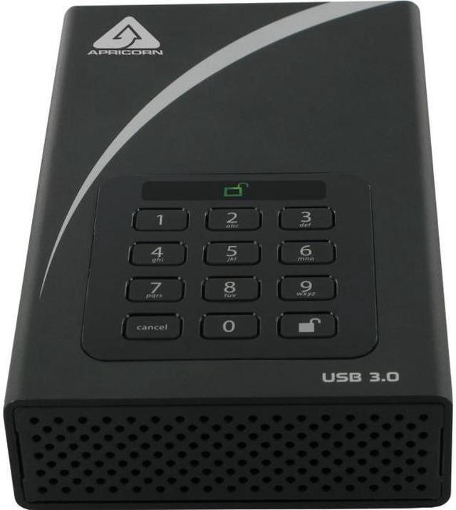 Alt view image 10 of 11 - APRICORN Aegis Padlock DT 4TB USB 3.0 External Hard Drive ADT-3PL256-4000 Black