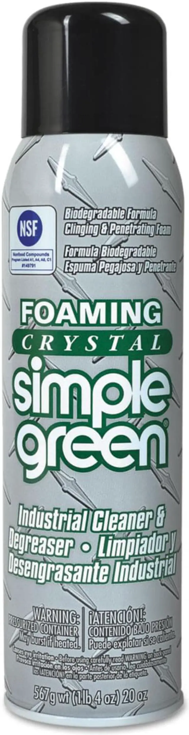 Alt view image 5 of 9 - SIMPLE GREEN 0610001219010 Cleaner Degreaser,Aerosol Can,20 oz.