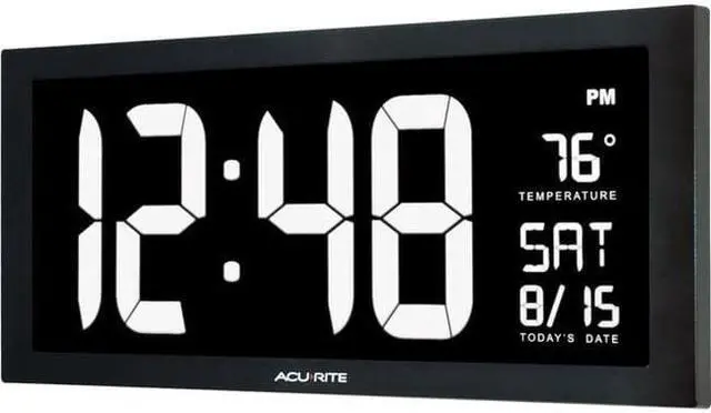 Alt view image 2 of 12 - CHANEY INSTRUMENTS 75127 AcuRite Digit 14.5 Wall Clock