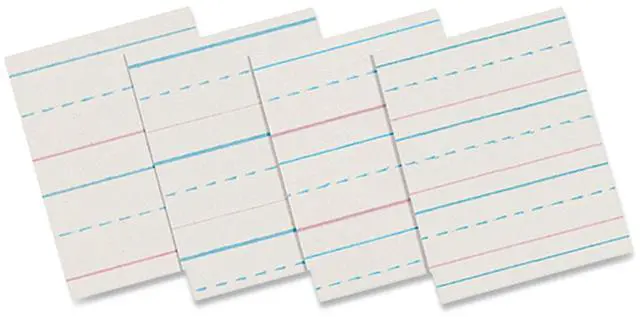 Alt view image 4 of 6 - Pacon ZP2612 Ruled Handwriting Paper 500 Sheet - 30 lb Basis Weight - Ruled - 8" x 10.50" - 500 / Pack - White Paper
