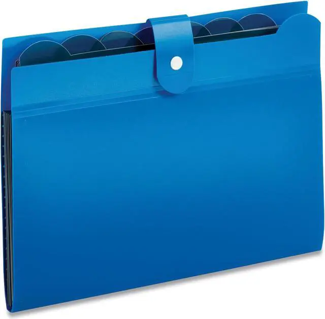 Main image of SEVEN-POCKET EXPANDING FILE, 1" EXPANSION, 7 SECTIONS, LETTER SIZE, BLUE